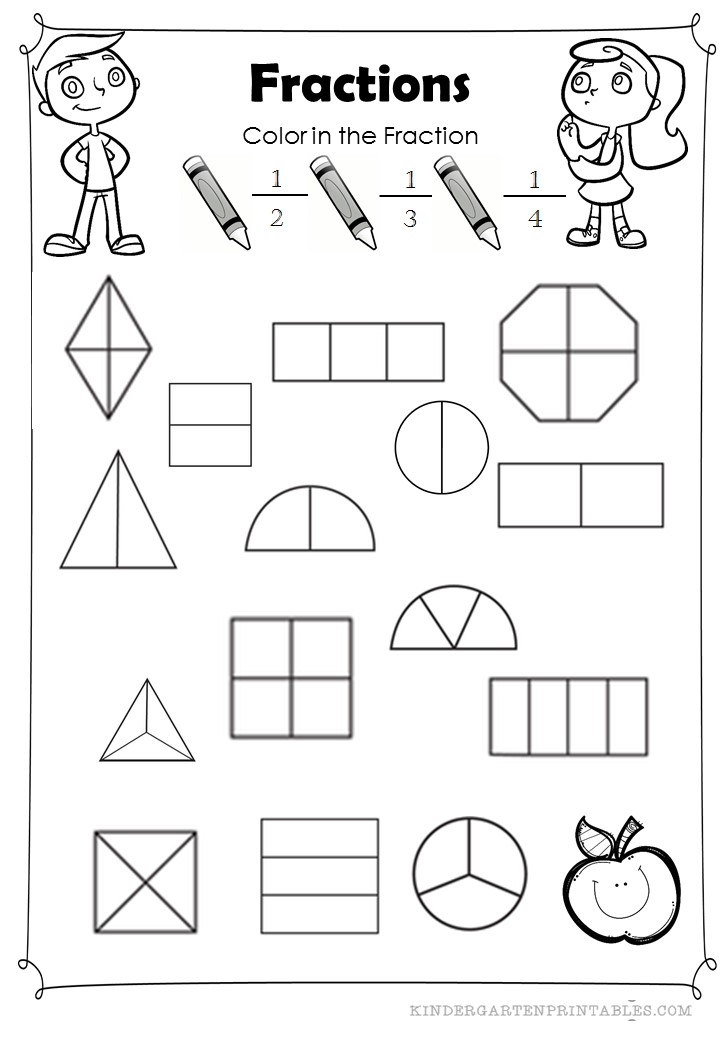 Color The Fractions