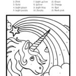 Color The Unicorn According To The Numbers English ESL