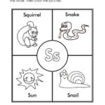 Coloring Letter S Worksheet