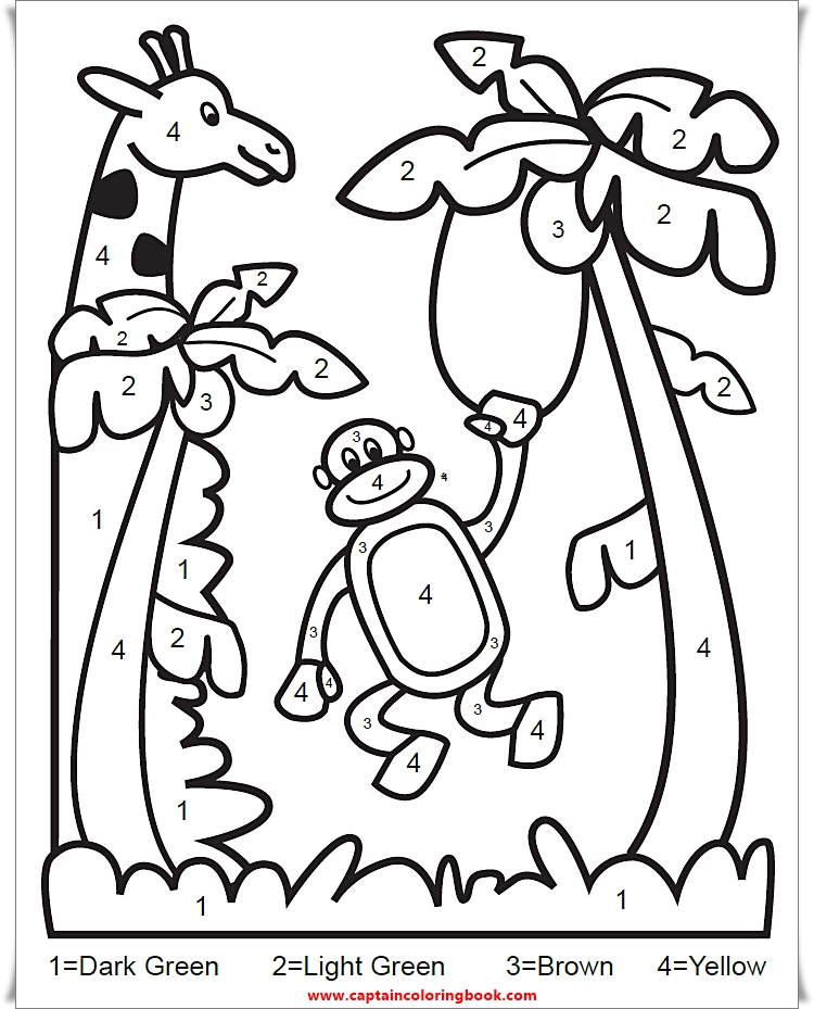 Coloring Page Color By Number Animal Free Printable Coloring Page Color By Number Animal Free Printable