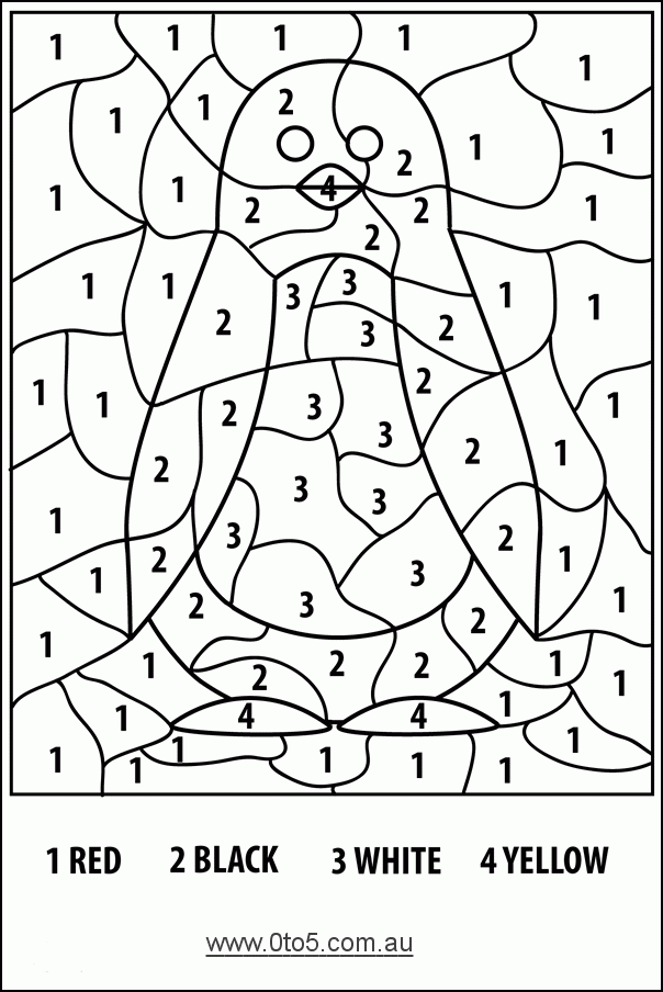 Coloring Pages Color By Number Worksheets For Coloring Pages Color By Number Worksheets For
