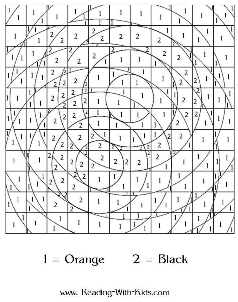 Coloring Pages Color Coded To Print Coloring Home