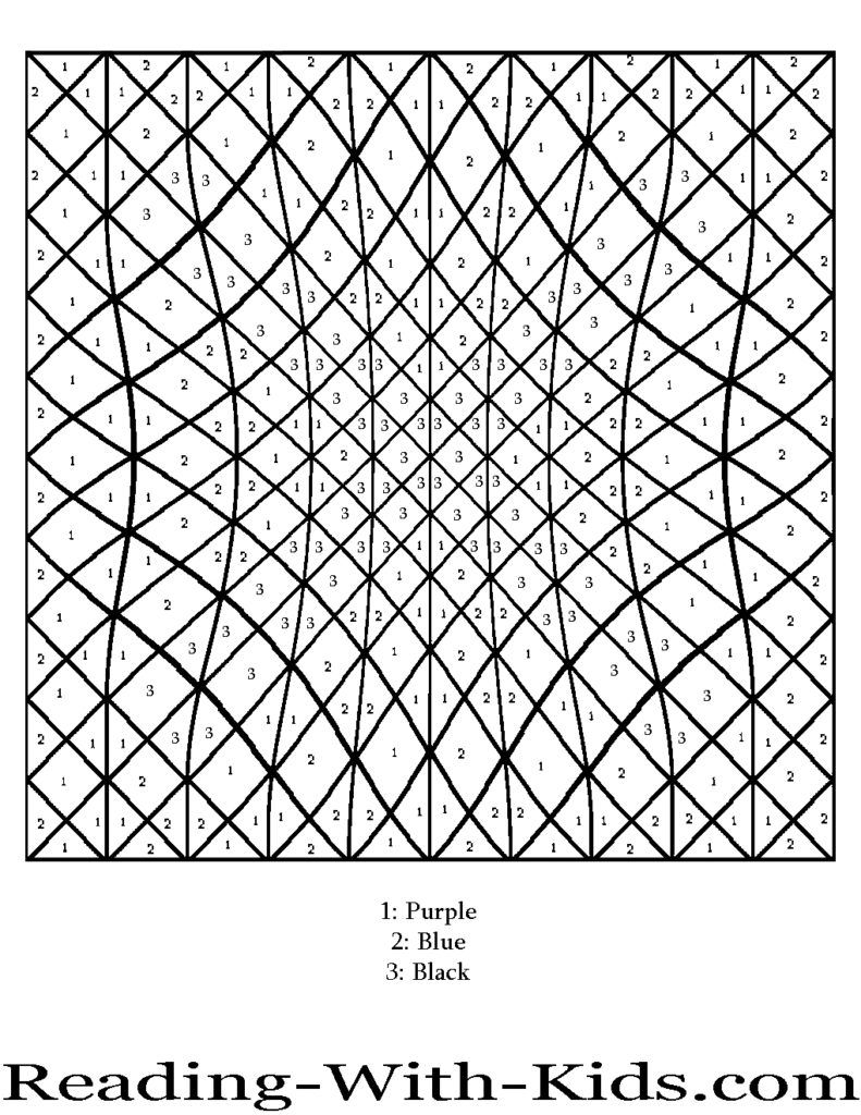 Coloring Pages Difficult Color By Number Printables Az 