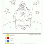 Coloring Pages Easy Paint By Number Printable Preschool