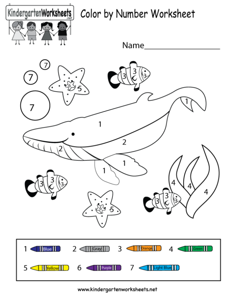 Coloring Pages Free Printable Color By Number Worksheets