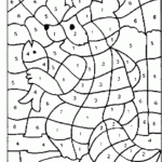 Coloring Pages Multiplication Color By Number Christmas