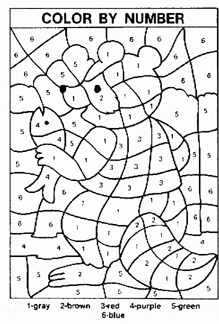 Coloring Pages Multiplication Color By Number Christmas 