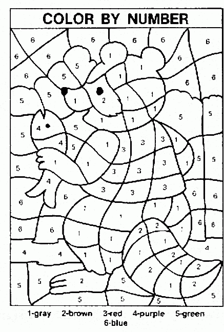 Coloring Pages Multiplication Color By Number Christmas