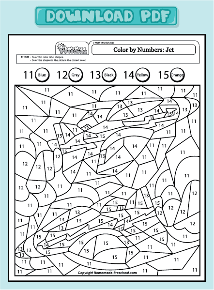 Coloring Pages Worksheets Preschool Math Worksheets