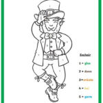 Dathaigh An Leipreach n Colour The Leprechaun By Numbers