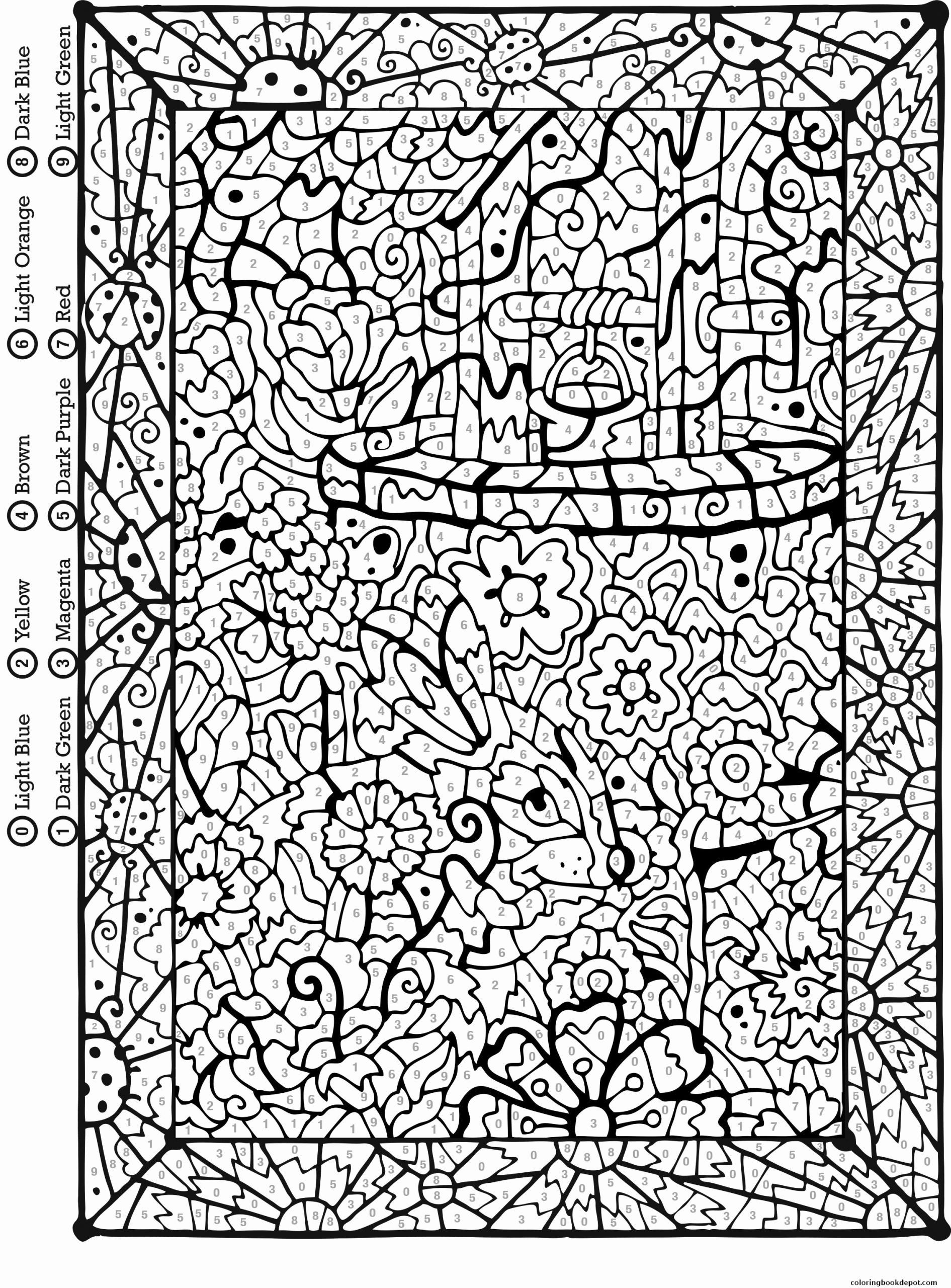 Difficult Color By Number Printables For Adults Difficult Color By Number Printables For Adults