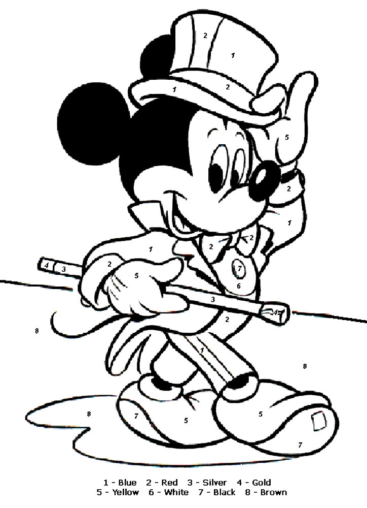Disney Color By Numbers Coloring Pages At GetColorings Disney Color By Numbers Coloring Pages At GetColorings