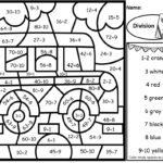 Division Color By Number Back To School Division Facts