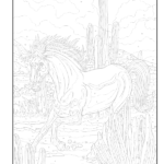 Dover Publications On Amazon Creative Haven Horses Color