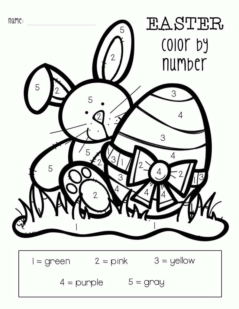 Easter Color By Numbers Best Coloring Pages For Kids Easter Color By Numbers Best Coloring Pages For Kids