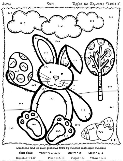 Easter Color By Numbers Best Coloring Pages For Kids Easter Color By Numbers Best Coloring Pages For Kids