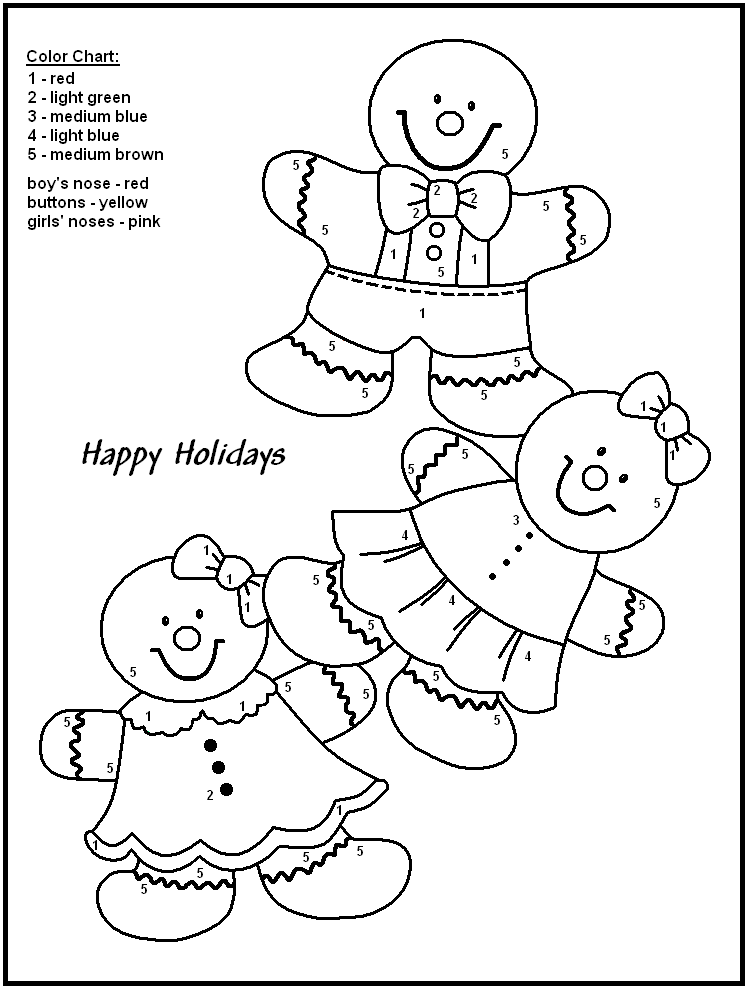 Easy Color By Number For Preschool And Kindergarten Easy Color By Number For Preschool And Kindergarten
