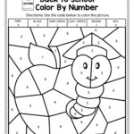 Easy Color By Number Worksheets For Kindergarten 101