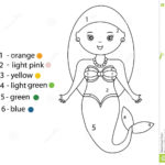 Educational Cartoon Illustration Of A Mermaid In C