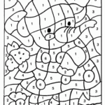 Elephant Free Printable Color By Number Sheet Coloring Home