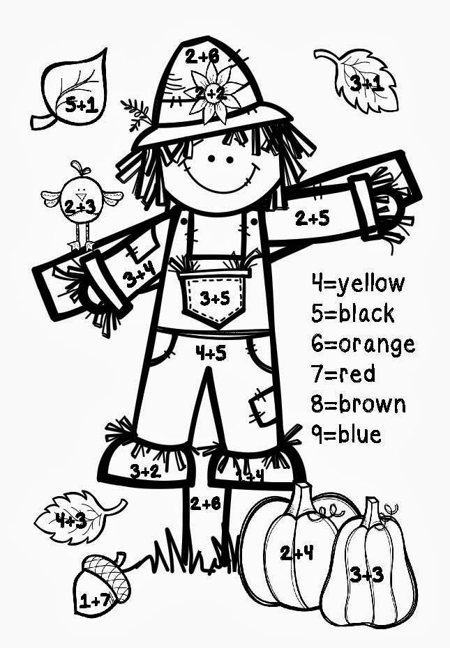 Fall Addition Color By Number Fall Math Math Coloring Fall Addition Color By Number Fall Math Math Coloring