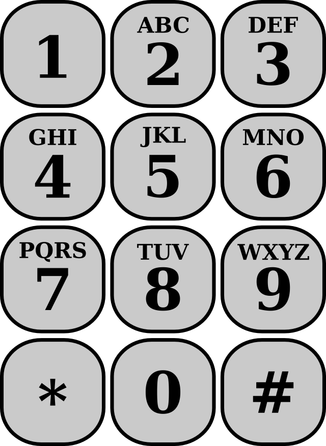 File Telephone keypad png Wikimedia Commons