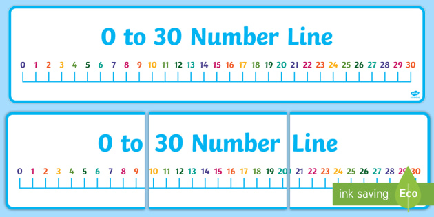 FREE 0 30 Number Line Display Banner Teacher Made FREE 0 30 Number Line Display Banner teacher Made