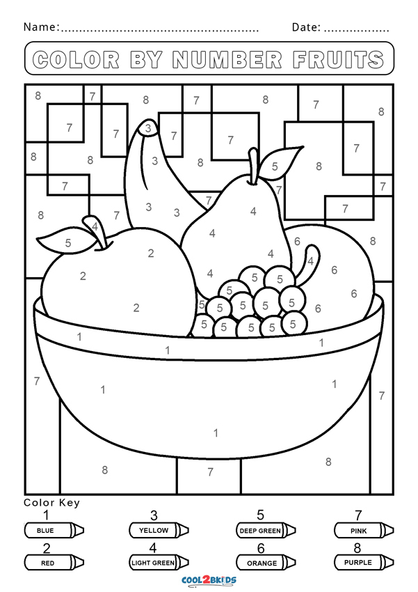 Free Color By Number Worksheets Cool2bKids Free Color By Number Worksheets Cool2bKids