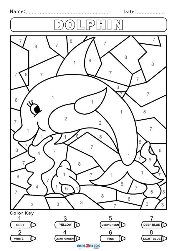 Free Color By Number Worksheets Cool2bKids