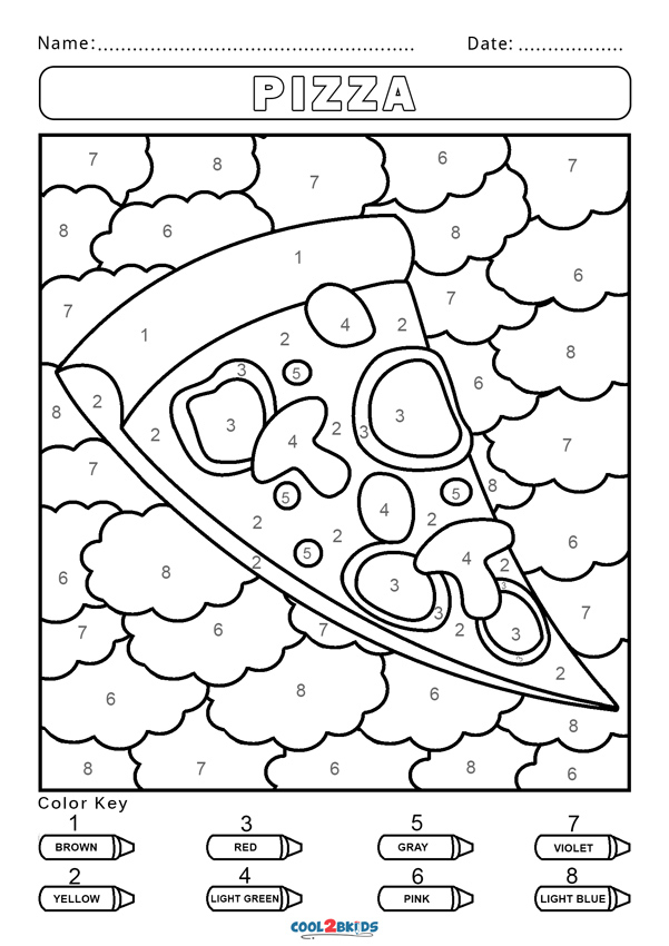 Free Color By Number Worksheets Cool2bKids