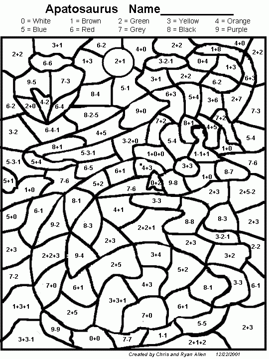 Free Coloring Pages Grade Math Color By Number Free Coloring Pages Grade Math Color By Number