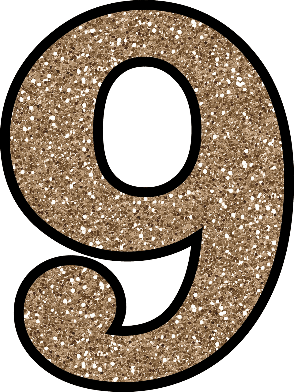 Free Glitter Numbers 0 9 To Download And Print