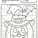 Free Halloween Pumpkin Color By Number Letter For