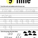 Free Number 9 Worksheets Activity Shelter