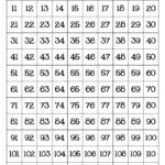 Free Printable 120 Number Chart 120 Chart 120 Chart