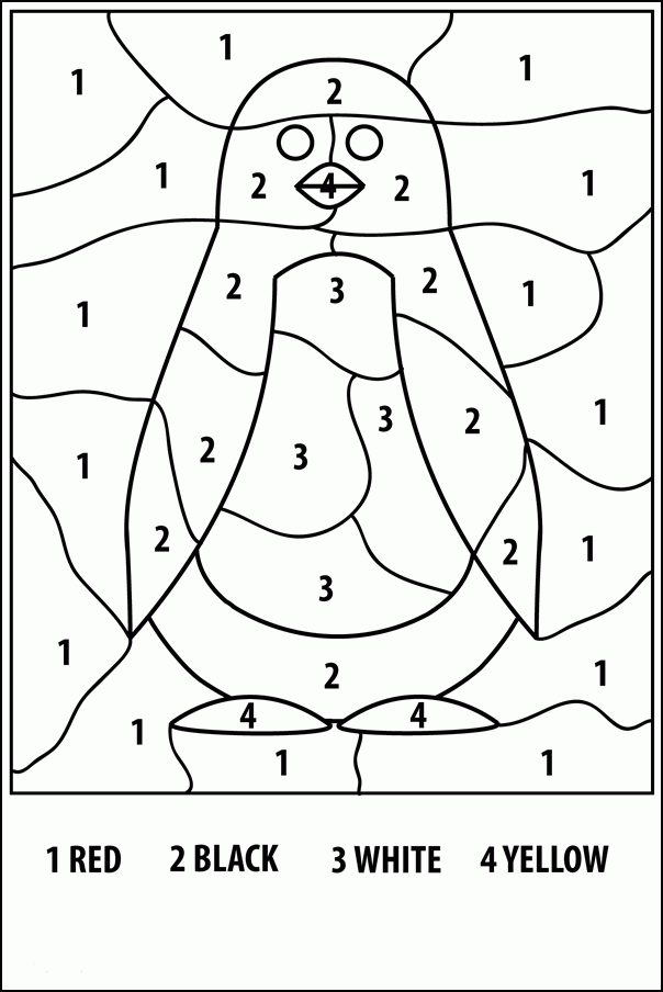 Free Printable Color By Number Coloring Pages Best 