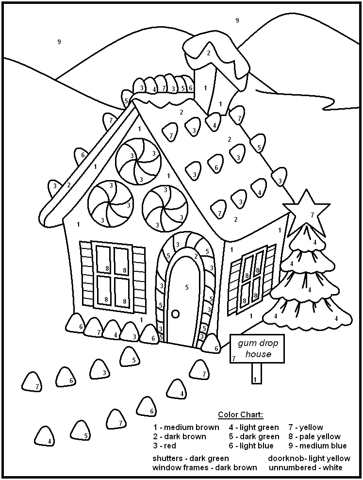 Free Printable Color By Number Coloring Pages Best 