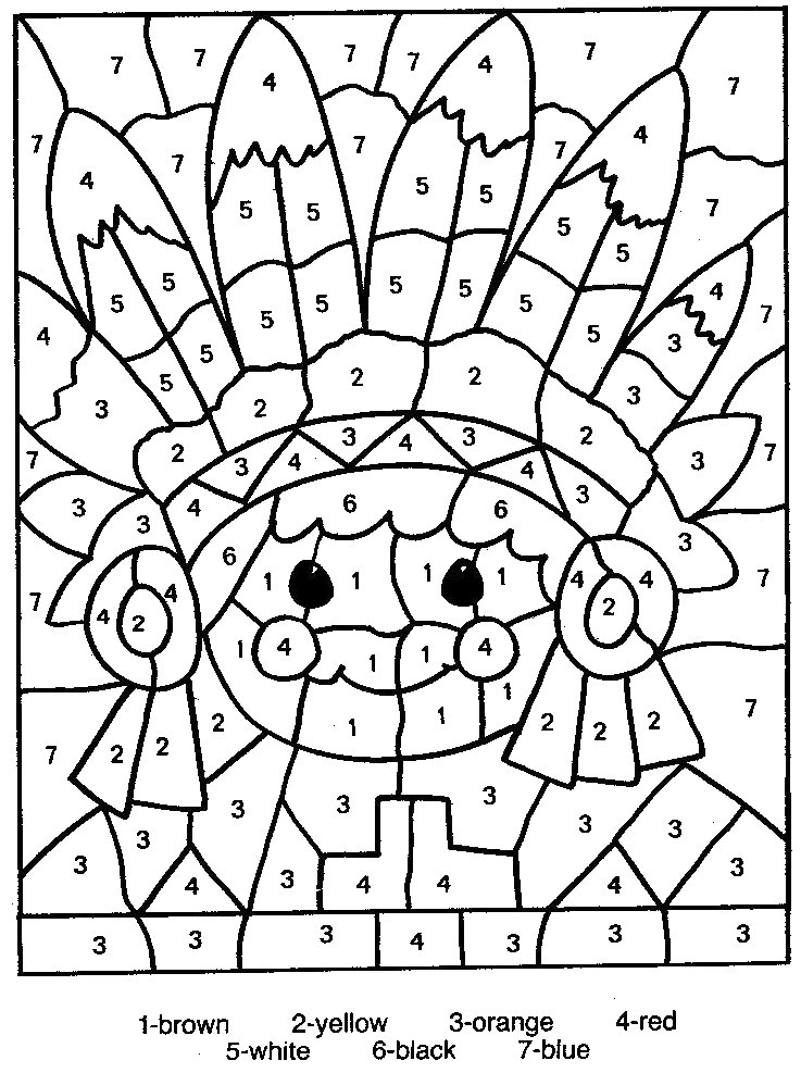 Free Printable Color By Number Coloring Pages Best 