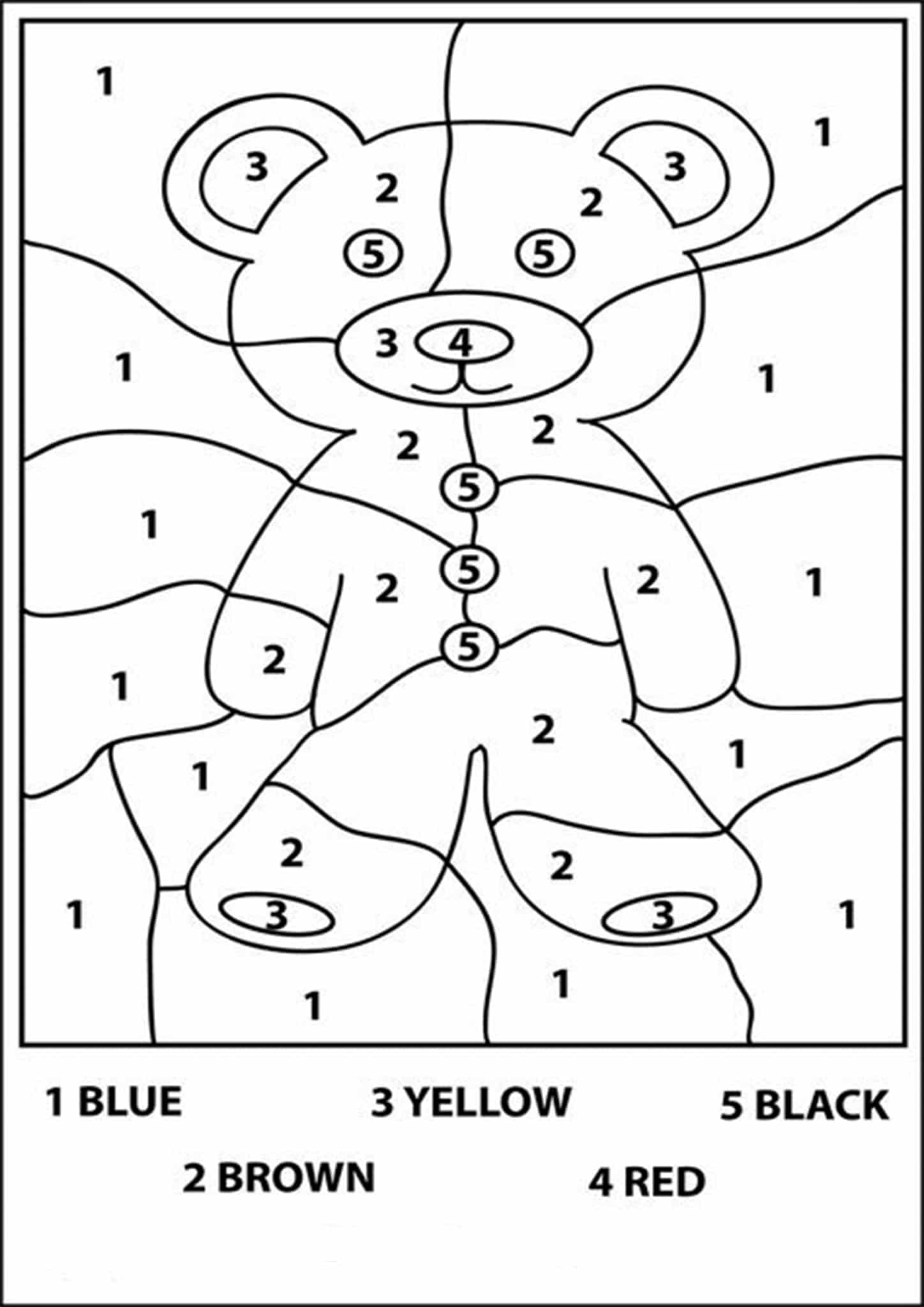 Free Printable Color By Number Worksheets For Kindergarten Free Printable Color By Number Worksheets For Kindergarten