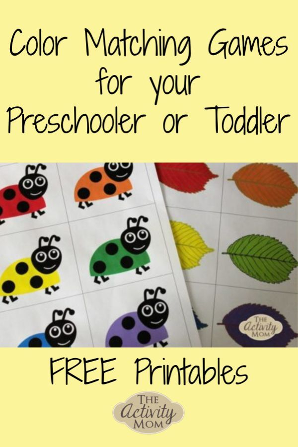 Free Printable Matching Games Toddlers Diy Matching 