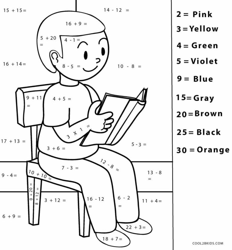 Free Printable Math Coloring Pages For Kids