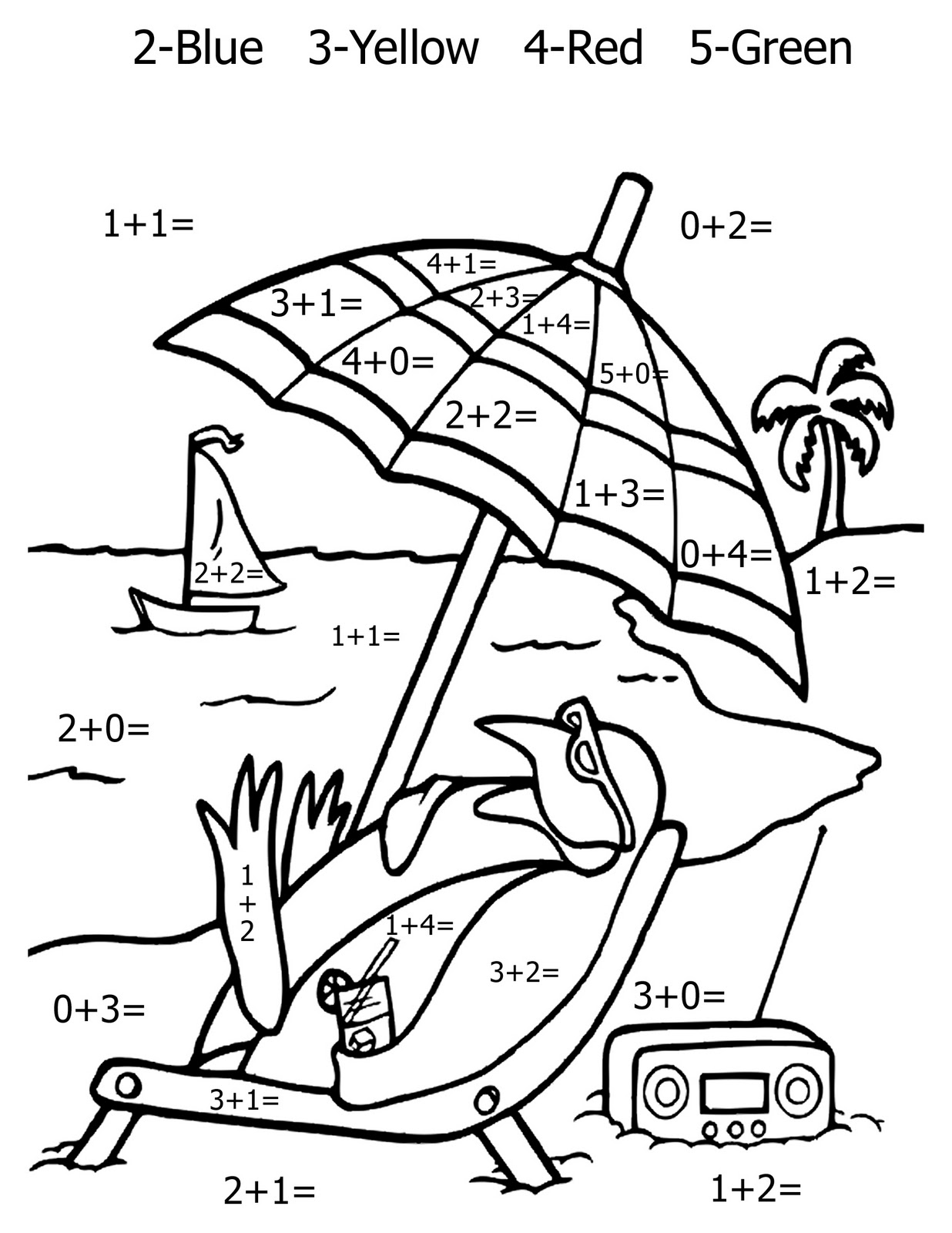 maths-addition-colouring-sheets-color-by-number-printable