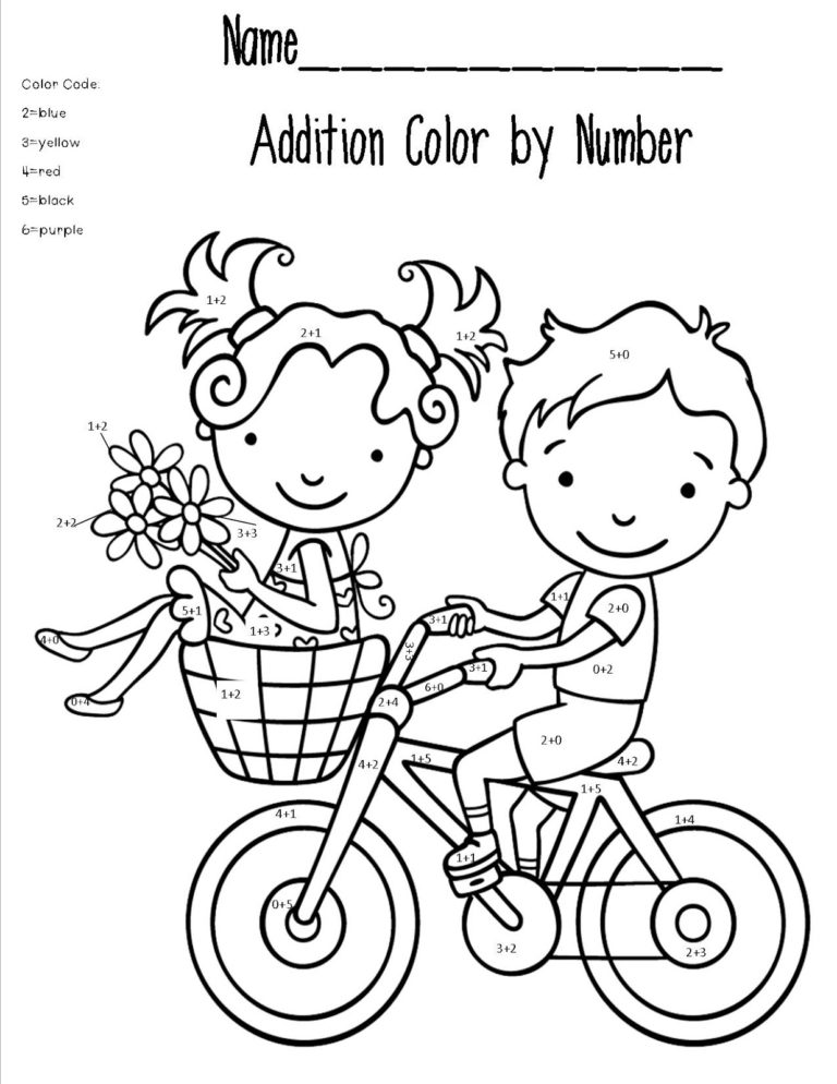 Free Printable Math Coloring Pages For Kids Best