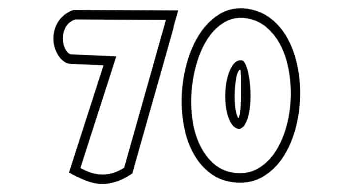 Free Printable Number Bubble Letters Bubble Number 70 Free Printable Number Bubble Letters Bubble Number 70