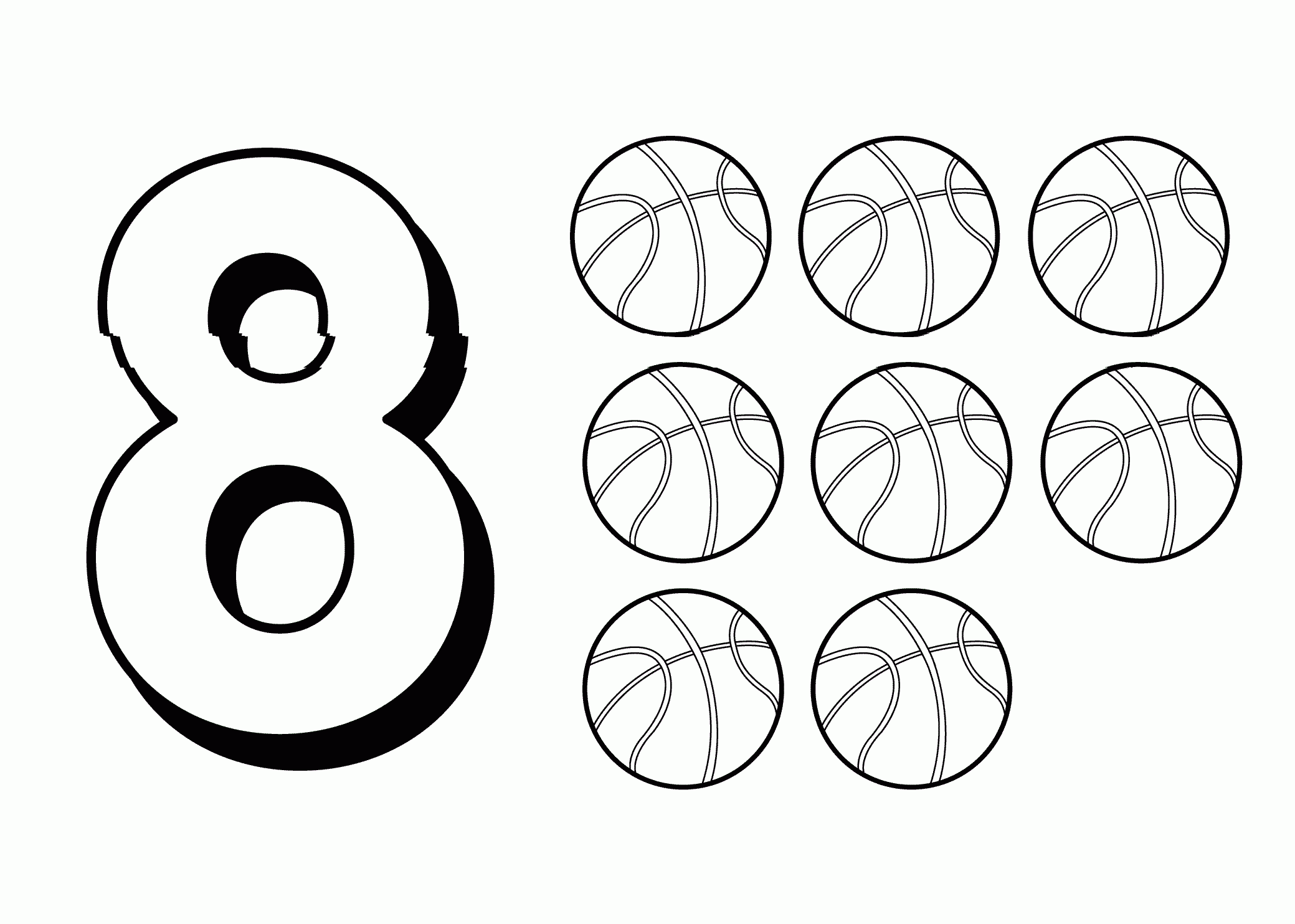 Free Printable Number Coloring Pages For Kids Free Printable Number Coloring Pages For Kids