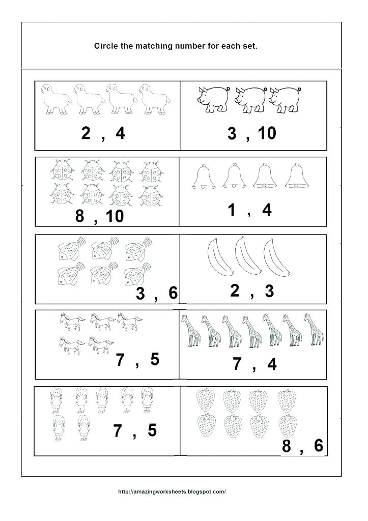 Free Printable Number Recognition Worksheets Kindergarten