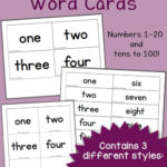 Free Printable Number Word Cards Mamas Learning Corner