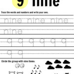 Free Printable Number Worksheets 1 9 My Mommy Style