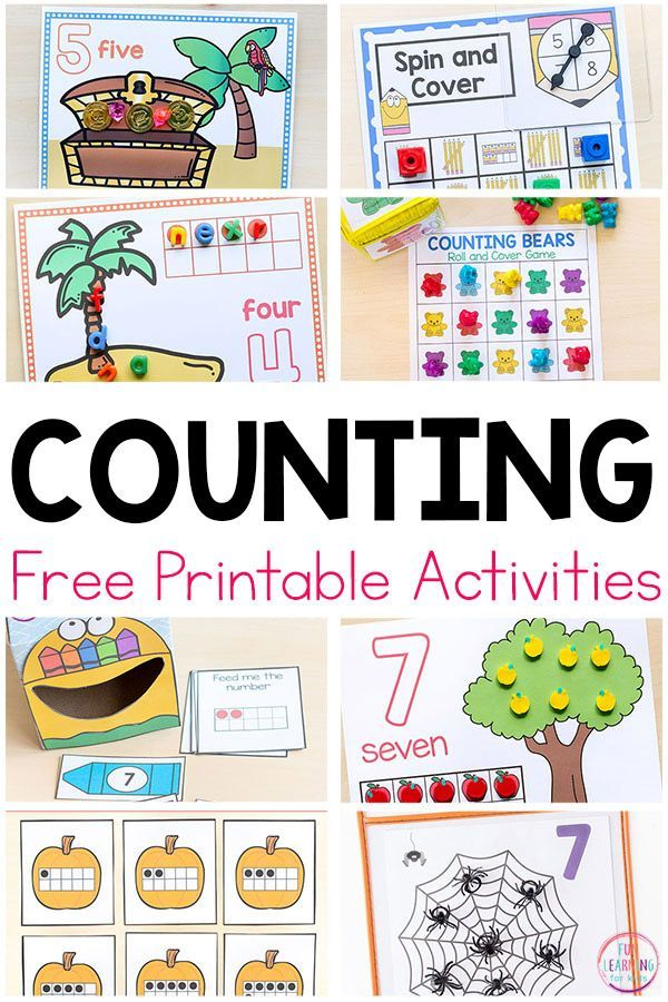Free Printable Numbers And Counting Activities Free Printable Numbers And Counting Activities