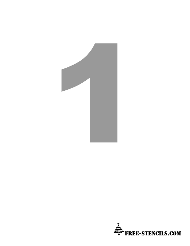 Free Printable Numbers Stencils Free Printable Numbers Stencils